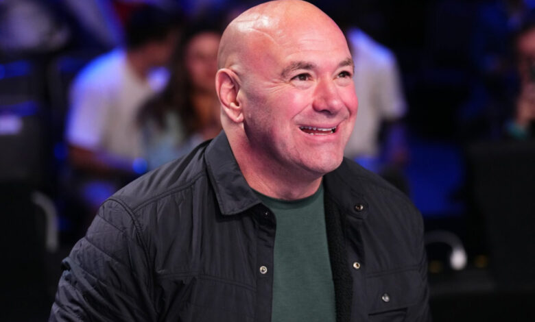UFC CEO Dana White watches fight
