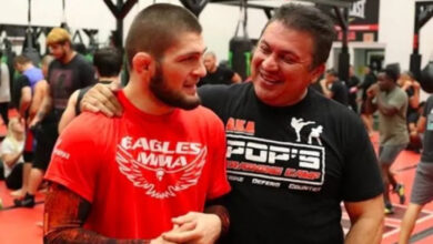 Khabib Nurmagomedov and Javier Mendez