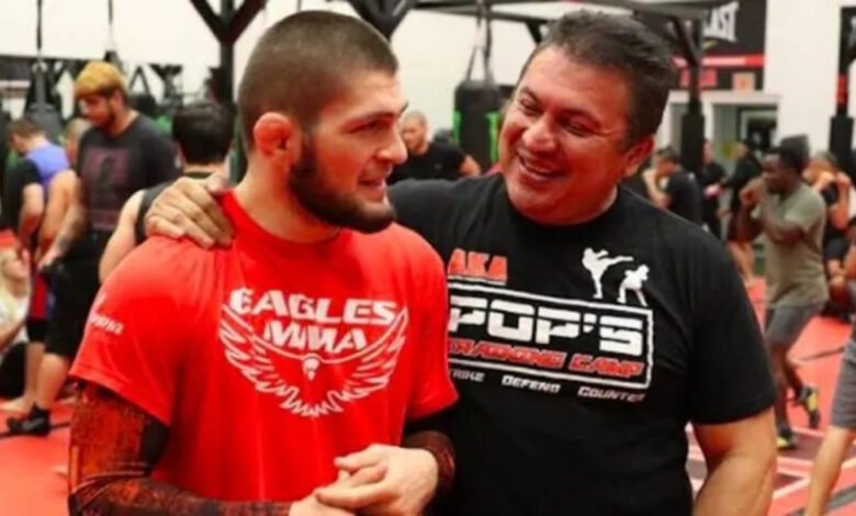 Khabib Nurmagomedov and Javier Mendez
