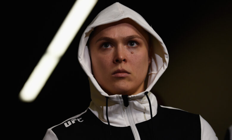 Ronda Rousey enters the arena for her fight against Amanda Nunes at UFC 207