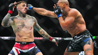 Tom Aspinall vs. Ciryl Gane ends in no contest at UFC 321