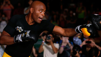 Anderson Silva boxing workout