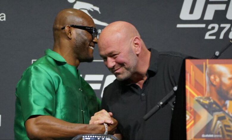 Dana White and Kamaru Usman
