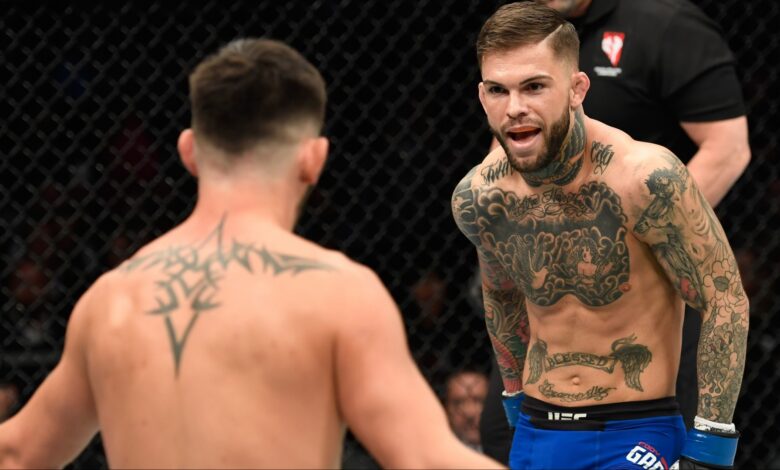 Dominick Cruz and Cody Garbrandt fight in the Octagon at UFC 207
