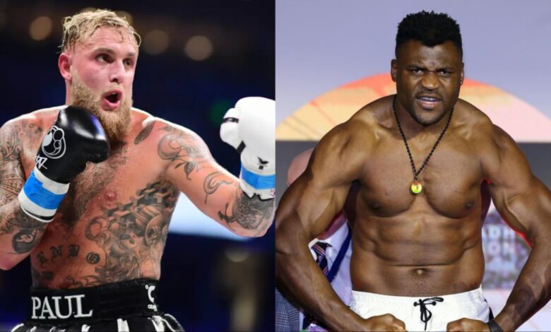 Jake Paul and Francis Ngannou