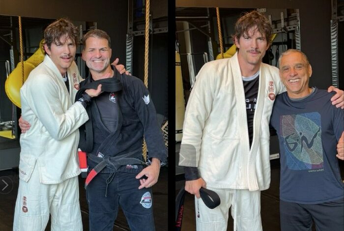 Actor Ashton Kutcher Promoted to Black Belt in Brazilian Jiu-Jitsu