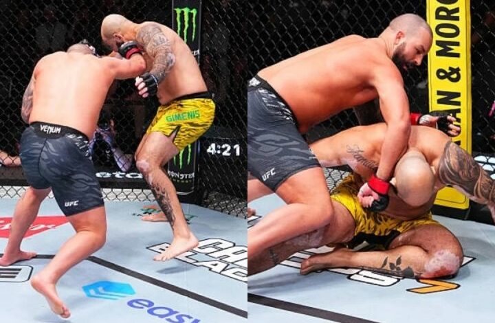 Max Gimenis’ UFC Debut Ends In Brutal First-Round Knockout Loss To Josh Hokit