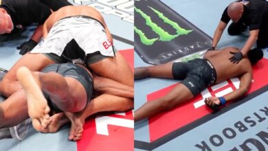 (WATCH) Billy Elekana Scores Controversial Submission Victory At UFC Vegas 110