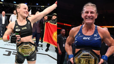 Valentina Shevchenko and Kayla Harrison