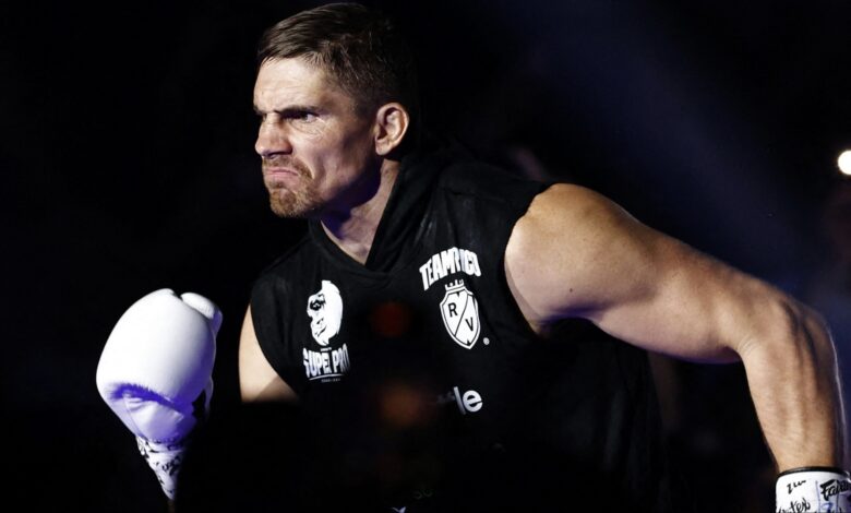 Rico Verhoeven walks to the ring for his GLORY fight against Artem Vakhitov