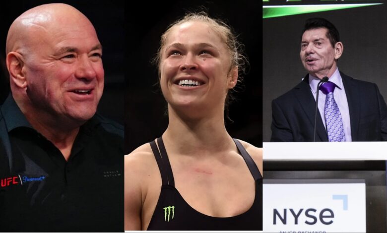 Dana White Ronda Rousey Vince McMahon