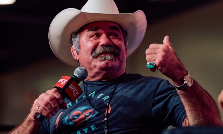 Don Frye speaks during a Q&A session at the UFC X exhibition