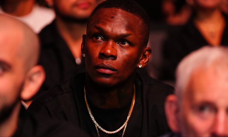 Israel Adesanya attends UFC 317 in Las Vegas