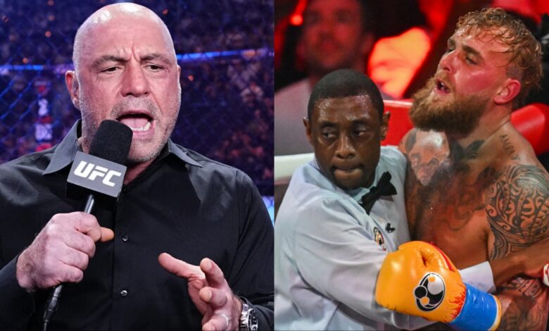 Joe Rogan commentates at UFC 300, opposite Jake Paul