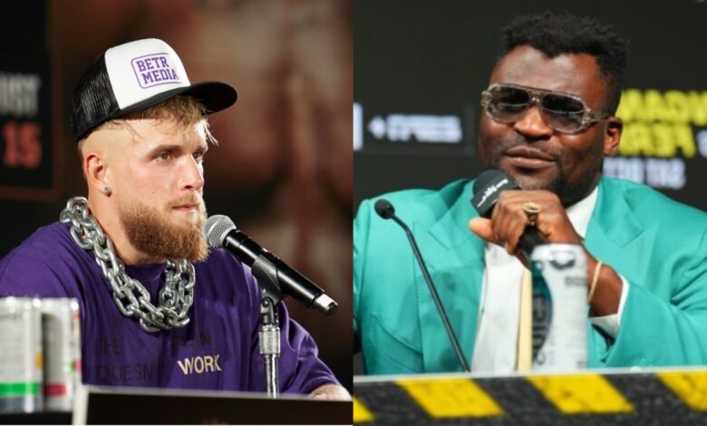 Jake Paul and Francis Ngannou presser