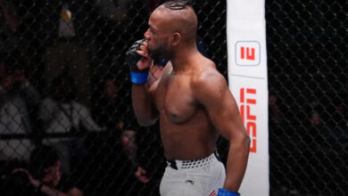 Manel Kape celebrates UFC Vegas 112 win