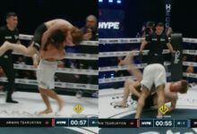 (WATCH) Arman Tsarukyan Manhandles “Shara Bullet” With A Vicious Body Slam