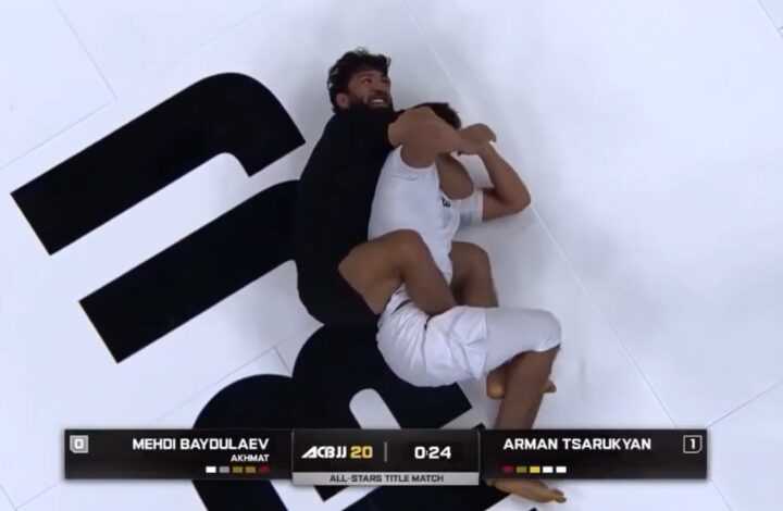 (WATCH) Arman Tsarukyan Submits Baydulaev To Win ACBJJ 20 All-Star Title