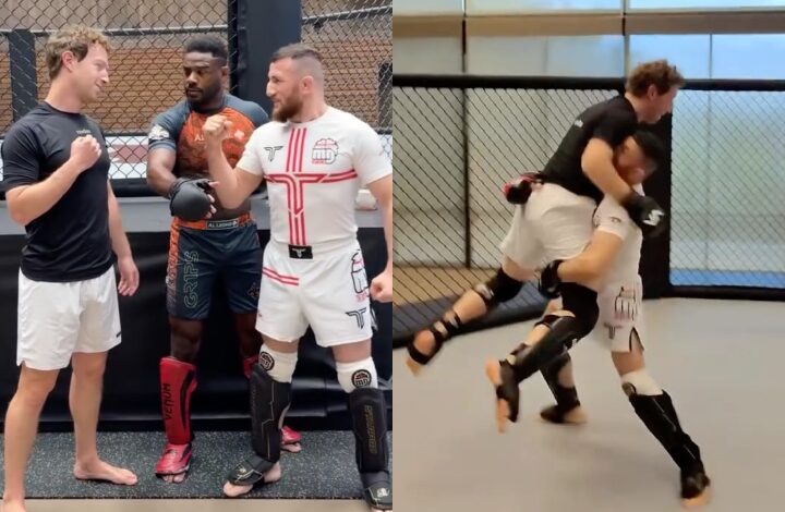 (WATCH) Merab Dvalishvili Spars MMA With Mark Zuckerberg