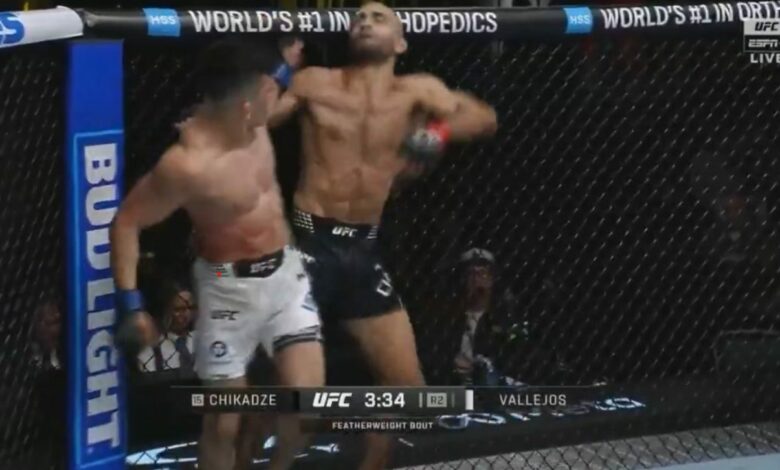 Kevin Vallejos, UFC Vegas 112, KO, Giga Chikadze, Results, UFC