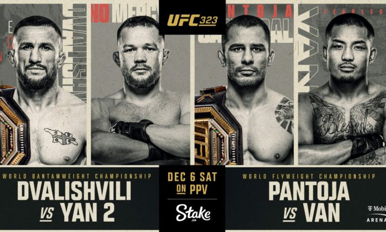 UFC 323, Merab Dvalishvili, Petr Yan, Results, Alexandre Pantoja, Joshua Van, UFC