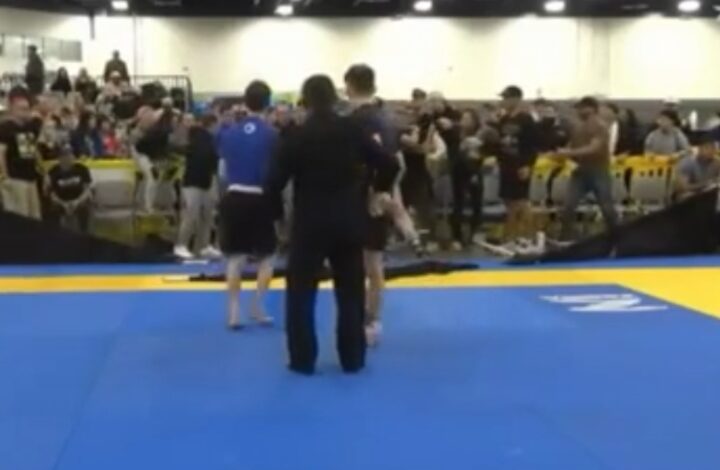 Watch: Brawl Breaks Out Between Coaches at No-Gi Worlds 2025 During Juvenile Match