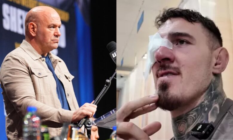 Dana White Tom Aspinall Eye