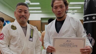 MMA Pioneer Caol Uno Promoted To BJJ Black Belt At 50 Years Old