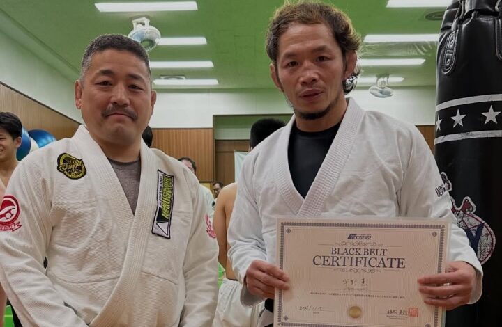 MMA Pioneer Caol Uno Promoted To BJJ Black Belt At 50 Years Old