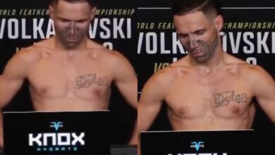 (WATCH) Aaron Tau Tries To Cheat At The UFC 325 Weigh Ins