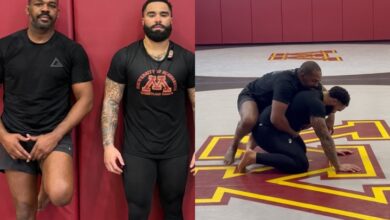 (WATCH) Olympic Gold Medalist Gable Steveson Grapples With Jon Jones