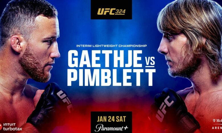 UFC 324, Paddy Pimblett, Justin Gaethje, Results, UFC