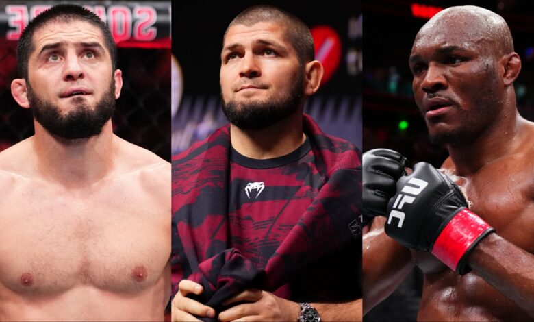Islam Makhachev, Khabib Nurmagomedov, Kamaru Usman
