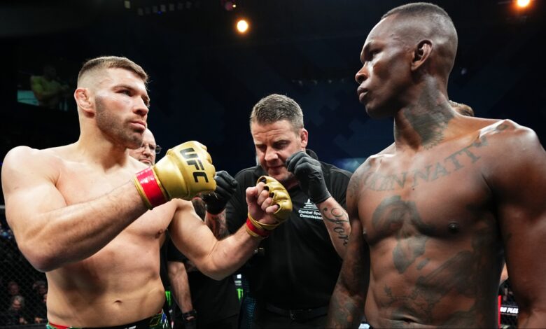 Dricus du Plessis and Israel Adesanya face off at UFC 305