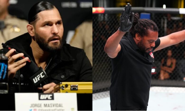 Jorge Masvidal and Herb Dean