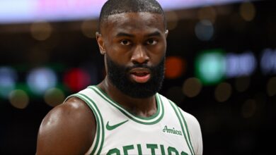 Jaylen Brown in an NBA game