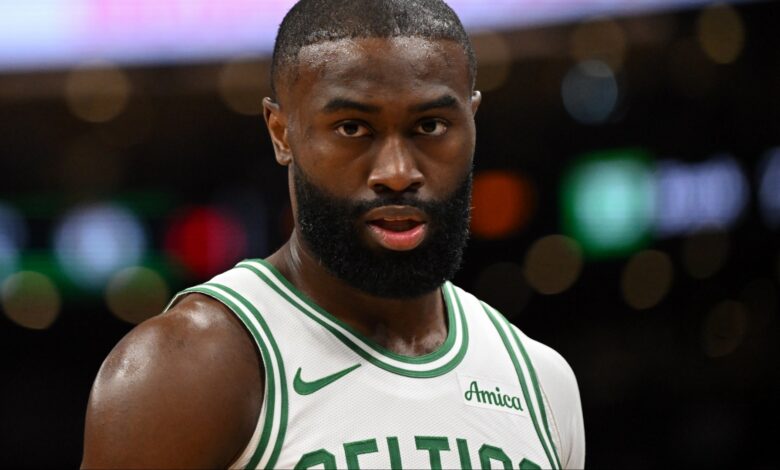 Jaylen Brown in an NBA game