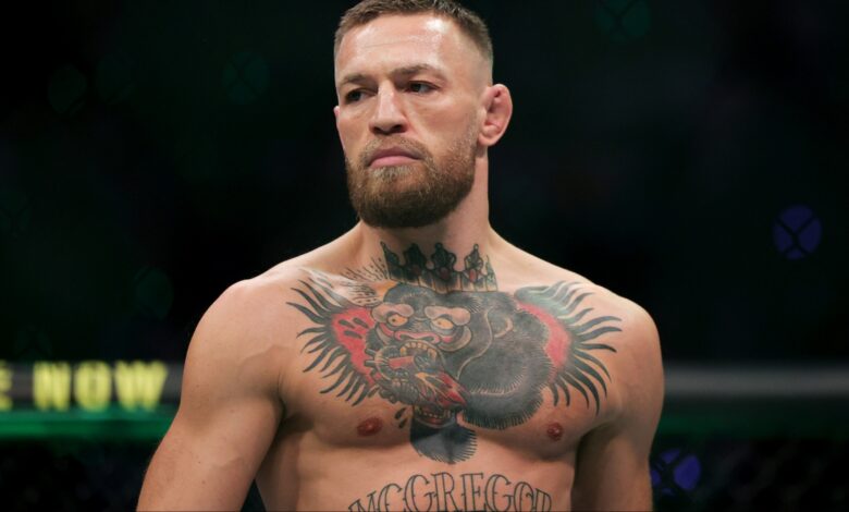 Conor McGregor enters the Octagon for his fight at UFC 264