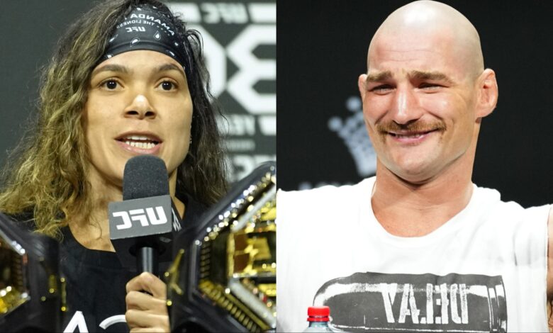 Amanda Nunes and Sean Strickland