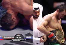 (WATCH) Usman Nurmagomedov Chokes Out Alfie Davis, Retains PFL Title