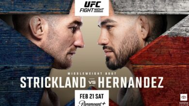 UFC Houston, Sean Strickland, Anthony Hernandez, Results, UFC